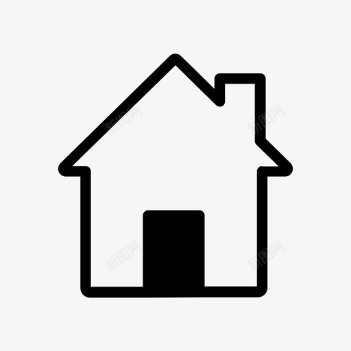 家建筑家居收藏图标svg_新图网 https://ixintu.com 地方 家 家居收藏 建筑 房子