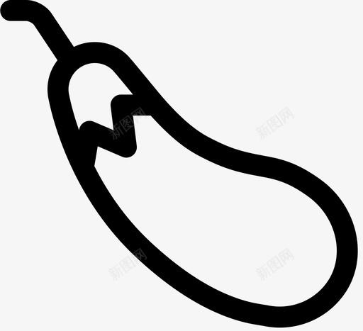 茄子食物水果图标svg_新图网 https://ixintu.com 你只活一次 水果 花园 茄 茄子 食物
