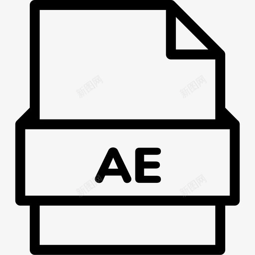 ae文件扩展名格式图标svg_新图网 https://ixintu.com ae文件 扩展名 文件格式vol3行 格式 类型