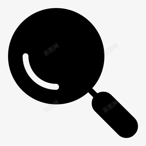 搜索侦探放大镜图标svg_新图网 https://ixintu.com 侦探 变焦 搜索 放大镜 简单的必需品填充