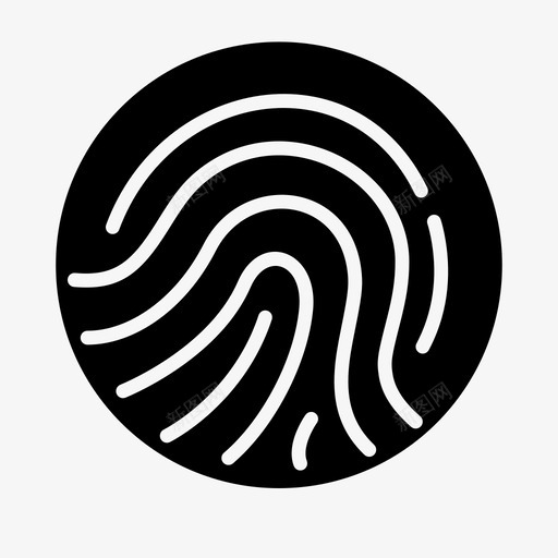 指纹安全跟踪图标svg_新图网 https://ixintu.com 安全 指纹 管理员侧菜单设置32px黑色 跟踪