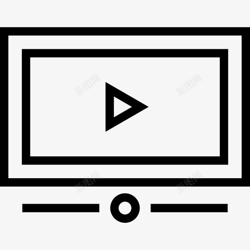 视频营销广告媒体图标svg_新图网 https://ixintu.com 媒体 广告 推广 搜索引擎优化 搜索引擎优化和网站优化 播放 视频营销