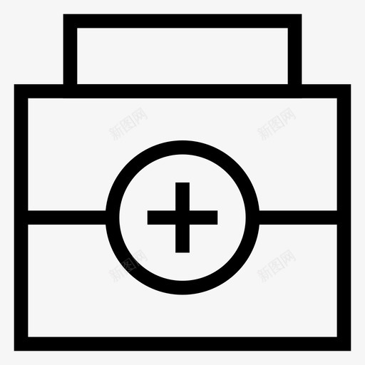 盒子袋子商业图标svg_新图网 https://ixintu.com 医疗 商业 工具箱 盒子 科学线图标 袋子