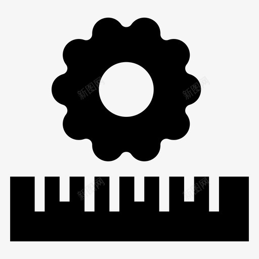 配置业务标尺图标svg_新图网 https://ixintu.com 业务 刻度 标尺 科学图示符图标 配置