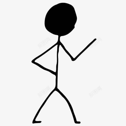 人去男人图标svg_新图网 https://ixintu.com 人 去 木棍 男人 素描 说话