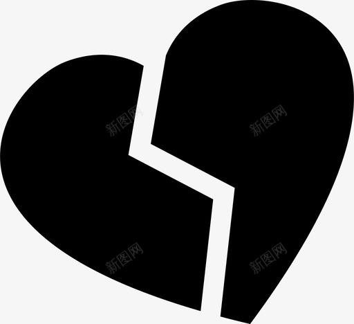 心碎心痛相爱图标svg_新图网 https://ixintu.com 心痛 心碎 情侣男友女友 相爱