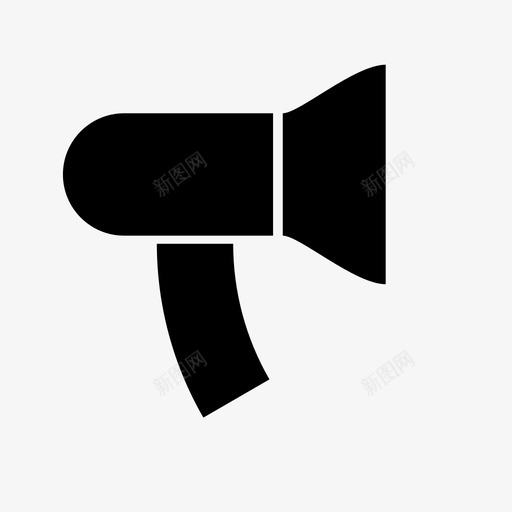扩音器警报通讯图标svg_新图网 https://ixintu.com 扩音器 警报 语音 通讯