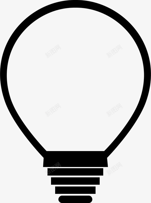 电灯泡照明图标svg_新图网 https://ixintu.com 照明 电灯泡