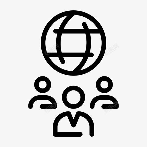 国际团队公司跨国公司图标svg_新图网 https://ixintu.com 公司 创新技术 员工 国际团队 跨国公司