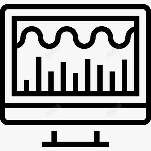 系统监控图表计算机图标svg_新图网 https://ixintu.com 图表 数据 数据管理 系统监控 计算机