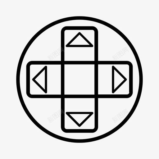 dpad计算机控制图标svg_新图网 https://ixintu.com dpad 启动 技术 控制 播放 计算机