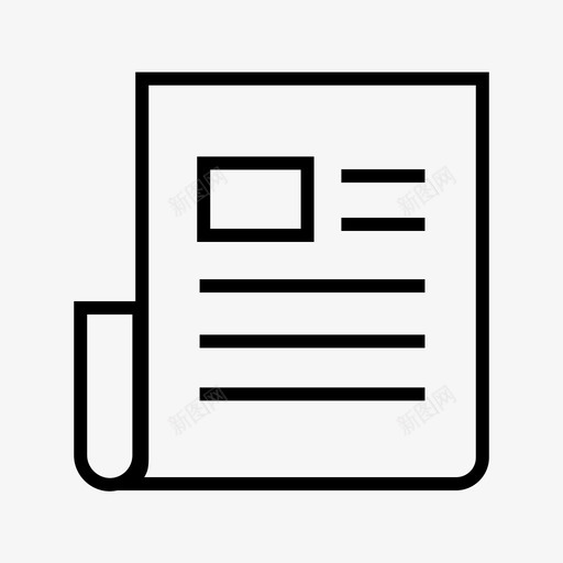 新闻稿文件杂志图标svg_新图网 https://ixintu.com 报告 搜索引擎优化 文件 新闻稿 杂志 通知