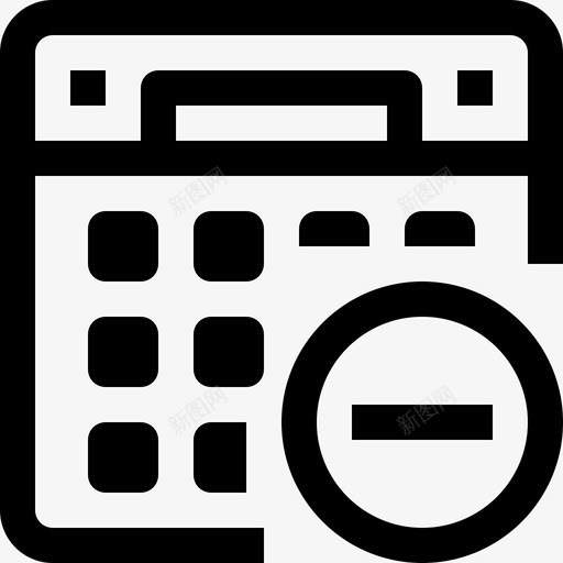日历议程活页夹图标svg_新图网 https://ixintu.com 事件 提醒 日历 时间和日历最小图标 活页夹 议程