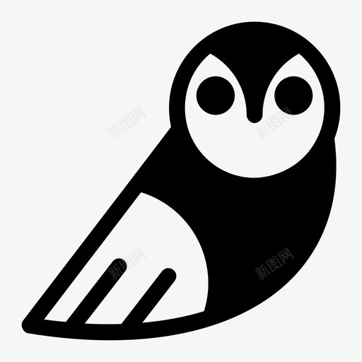 猫头鹰大自然夜鸟图标svg_新图网 https://ixintu.com 夜行 夜鸟 大自然 猫头鹰 猫头鹰鸟