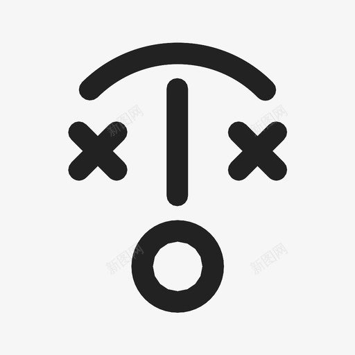 惊喜死亡表情图标svg_新图网 https://ixintu.com 乐趣 微笑 情感 惊喜 死亡 表情