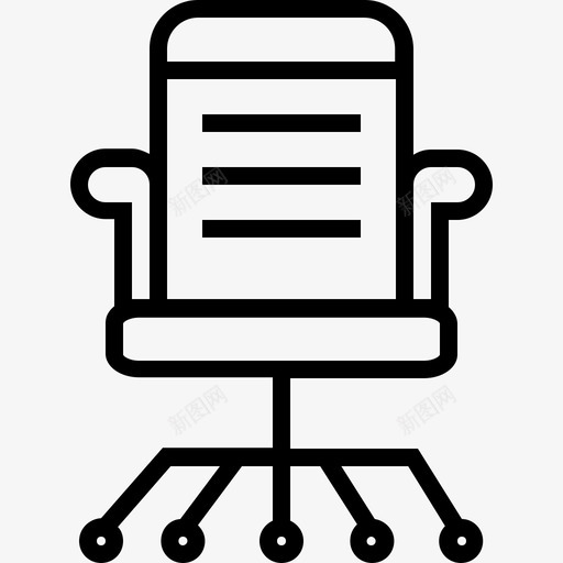 首席执行官椅子办公椅塑料图标svg_新图网 https://ixintu.com 办公椅 塑料 家具 放松 轮子 首席执行官椅子