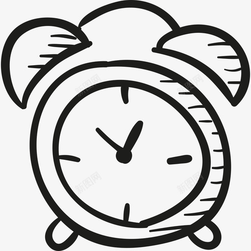 画闹钟校舍图标svg_新图网 https://ixintu.com 校舍 画闹钟