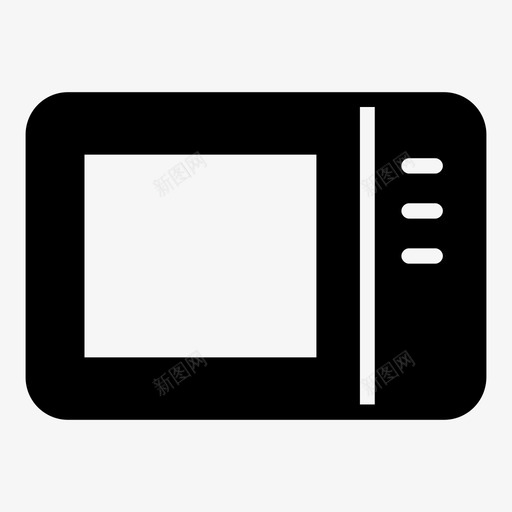 微波炉厨房烤箱图标svg_新图网 https://ixintu.com 厨房 厨房标志 微波炉 烤箱