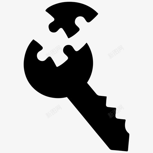 解决方案键业务拼图键图标svg_新图网 https://ixintu.com 业务 业务图标集8 拼图键 解决方案键