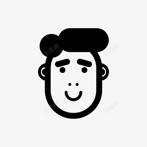 害羞的人性格表情图标svg_新图网 https://ixintu.com 字符集 害羞的人 性格 表情