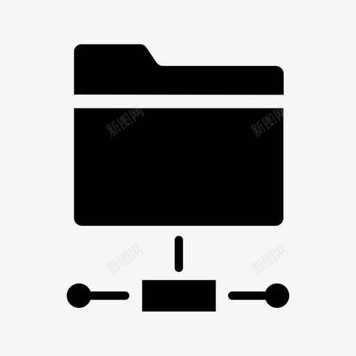 共享文件夹网络共享驱动器图标svg_新图网 https://ixintu.com 共享文件 共享文件夹 共享驱动器 网络 网络和通信填充