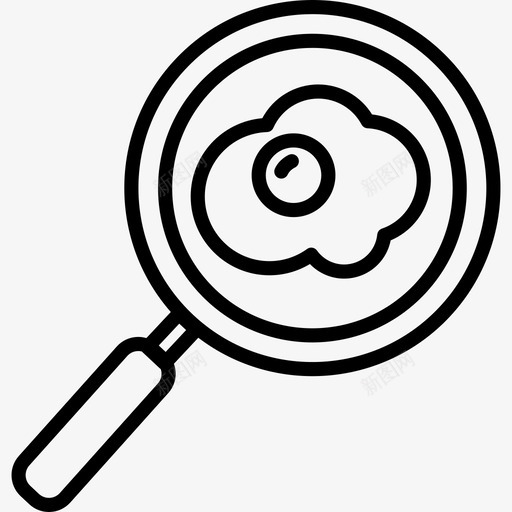 煎蛋和平底锅饮料和食物边界颜色图标svg_新图网 https://ixintu.com 煎蛋和平底锅 边界颜色 饮料和食物