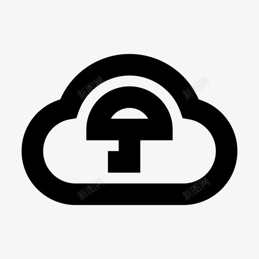 受保护云保护安全图标svg_新图网 https://ixintu.com 保护 受保护云 安全 安全保护材料