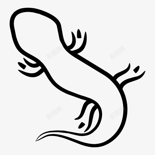 蜥蜴动物鬣蜥图标svg_新图网 https://ixintu.com 动物 爬行动物 蜥蜴 鬣蜥