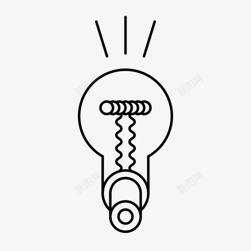 闪烁的灯泡想法灵感图标svg_新图网 https://ixintu.com 想法 灯泡 灵感 闪烁的灯泡