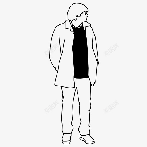 男人人2d图标svg_新图网 https://ixintu.com 人 人2d 男