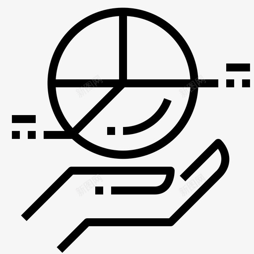 数据库功能手图标svg_新图网 https://ixintu.com 保持 功能 手 手功能概念图标 数据库 服务 饼图