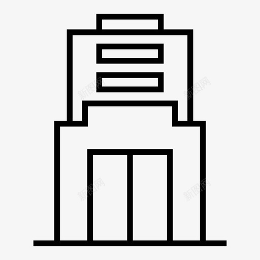 塔建筑阁楼图标svg_新图网 https://ixintu.com 办公室 塔 建筑 阁楼
