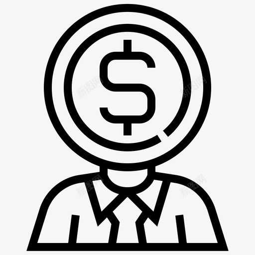 金钱商人腐败图标svg_新图网 https://ixintu.com 商人 腐败 金钱