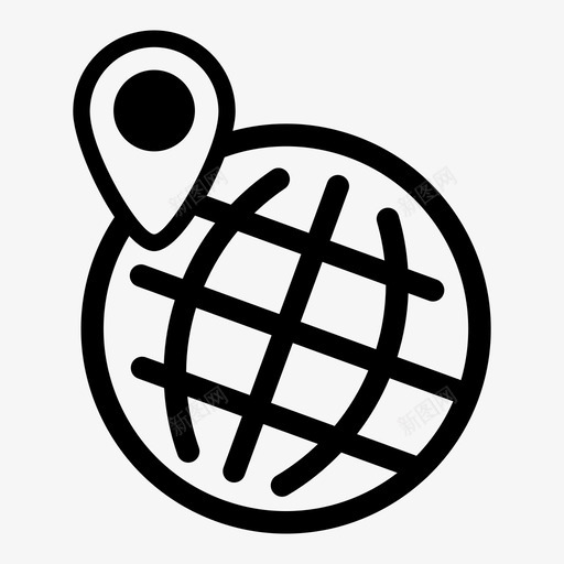 全局定位地理位置地图标记svg_新图网 https://ixintu.com 全局定位 地图标记 地理位置 行程