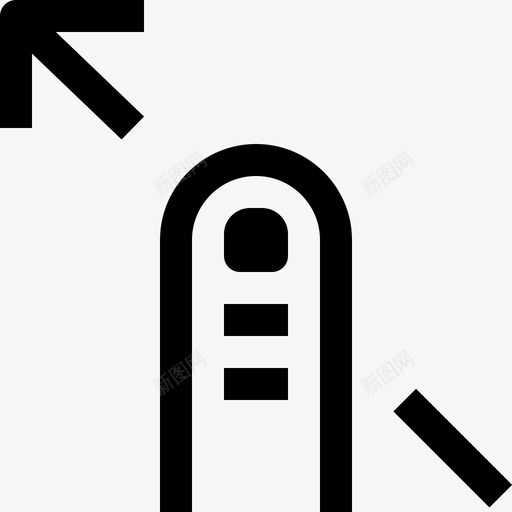手指手势界面屏幕图标svg_新图网 https://ixintu.com 屏幕 手指和手势的最小图标 手指手势 界面 触摸