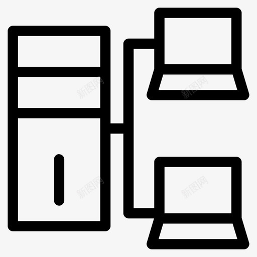 服务器连接计算机网络网络图标svg_新图网 https://ixintu.com 共享 服务器连接 社交 网络 计算机网络