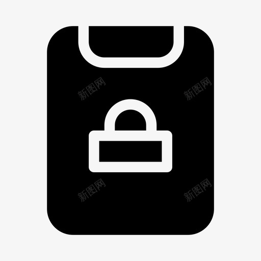 锁定报告保护安全图标svg_新图网 https://ixintu.com 保护 安全 安全保护ios优化 锁定报告