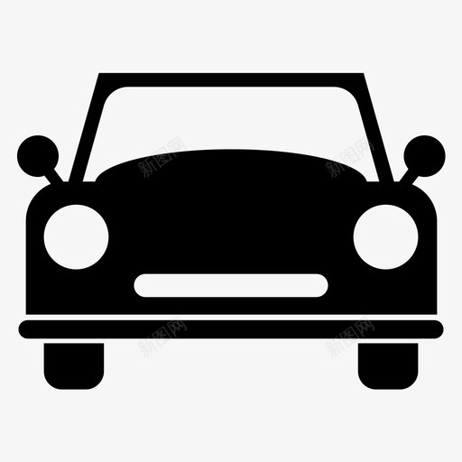 经典车复古车交通工具图标svg_新图网 https://ixintu.com 交通工具 复古车 经典车