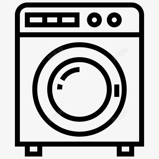 洗衣机装饰电子图标svg_新图网 https://ixintu.com 家居 家居装饰 洗衣机 电子 装饰