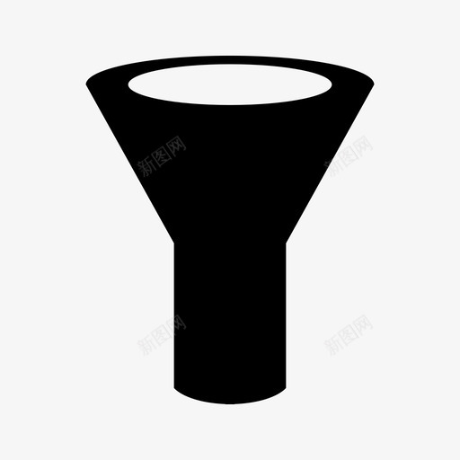 漏斗过滤器实验室图标svg_新图网 https://ixintu.com 实验室 工具 液体 漏斗 过滤器