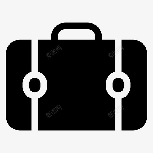 手提箱机场行李图标svg_新图网 https://ixintu.com 手提箱 旅行 机场 行李 酒店填充