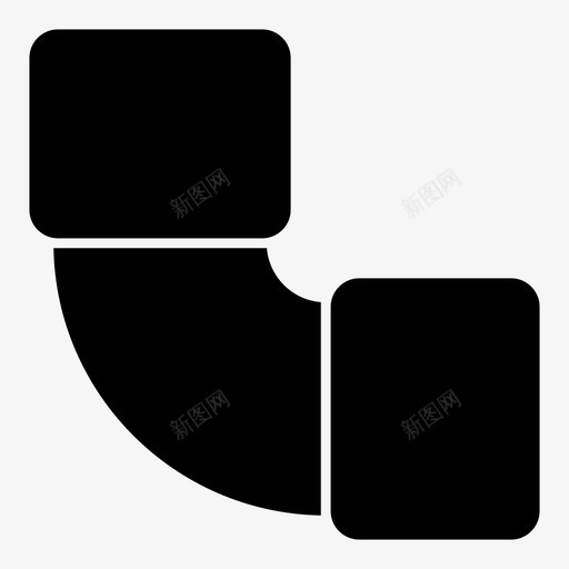 管道弯管水管图标svg_新图网 https://ixintu.com 弯管 水 水管 管道
