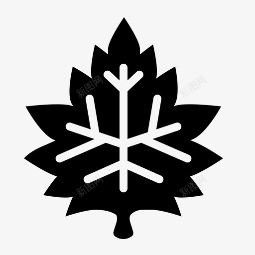 枫叶秋天季节图标svg_新图网 https://ixintu.com 季节 枫叶 秋天 秋天雕文
