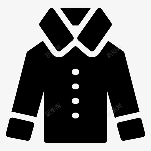 衬衫商务布料图标svg_新图网 https://ixintu.com 办公室铭文第一卷 商务 布料 时尚 穿着 衬衫