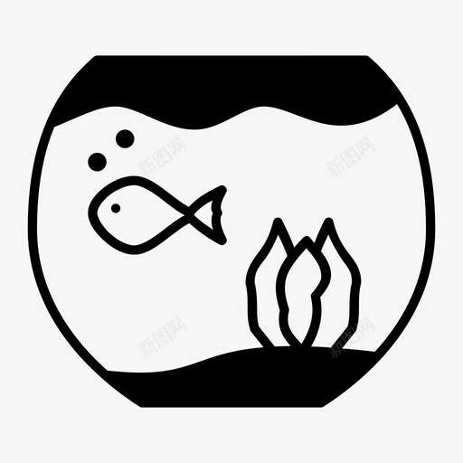 水族馆碗鱼图标svg_新图网 https://ixintu.com 宠物 水下 水族馆 碗 鱼 鱼缸
