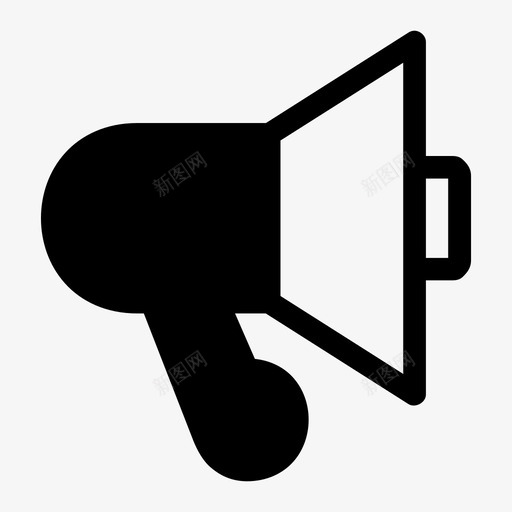 扩音器公告促销图标svg_新图网 https://ixintu.com 促销 公告 扩音器 演讲者