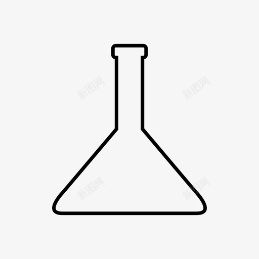 锥形烧瓶实验玻璃图标svg_新图网 https://ixintu.com 实验 液体 玻璃 科学 锥形烧瓶