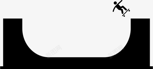 滑板公园滑板特技图标svg_新图网 https://ixintu.com 极限运动和冒险 滑板 滑板公园 特技