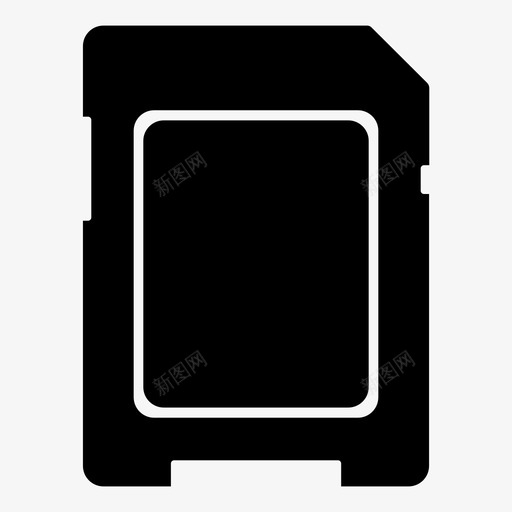 sd卡内存存储器图标svg_新图网 https://ixintu.com sd卡 内存 存储器 设备