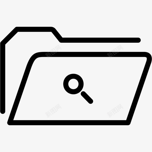文件夹搜索数据资源管理器图标svg_新图网 https://ixintu.com 存储 数据 文件夹1 文件夹搜索 资源管理器